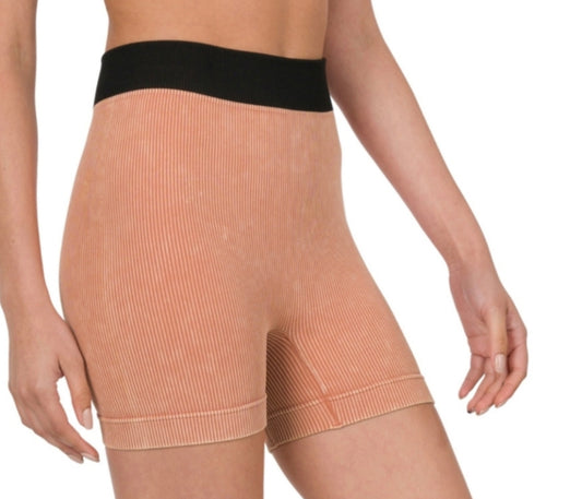 Peach Biker Shorts