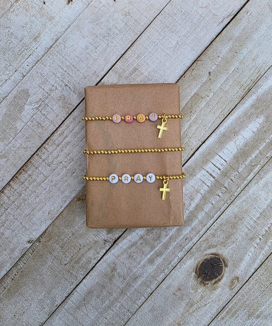 Pray Beaded Bracelet Set